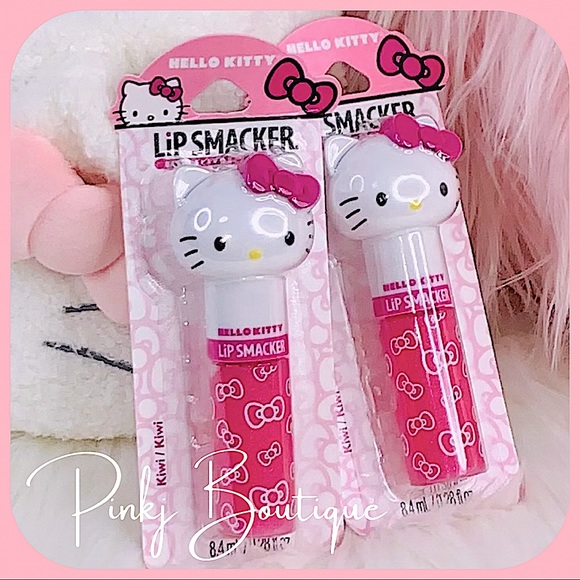 💗{HELLO KITTY} Sanrio Lip Smacker {Kiwi} Lip Gloss Bundle!